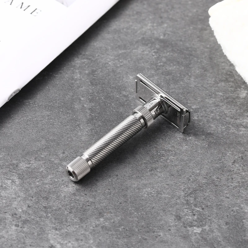 RTS Yaqi Slope Stainless Steel Adjustable Slant Head Mens double edge blade Safety Razor classic shaving
