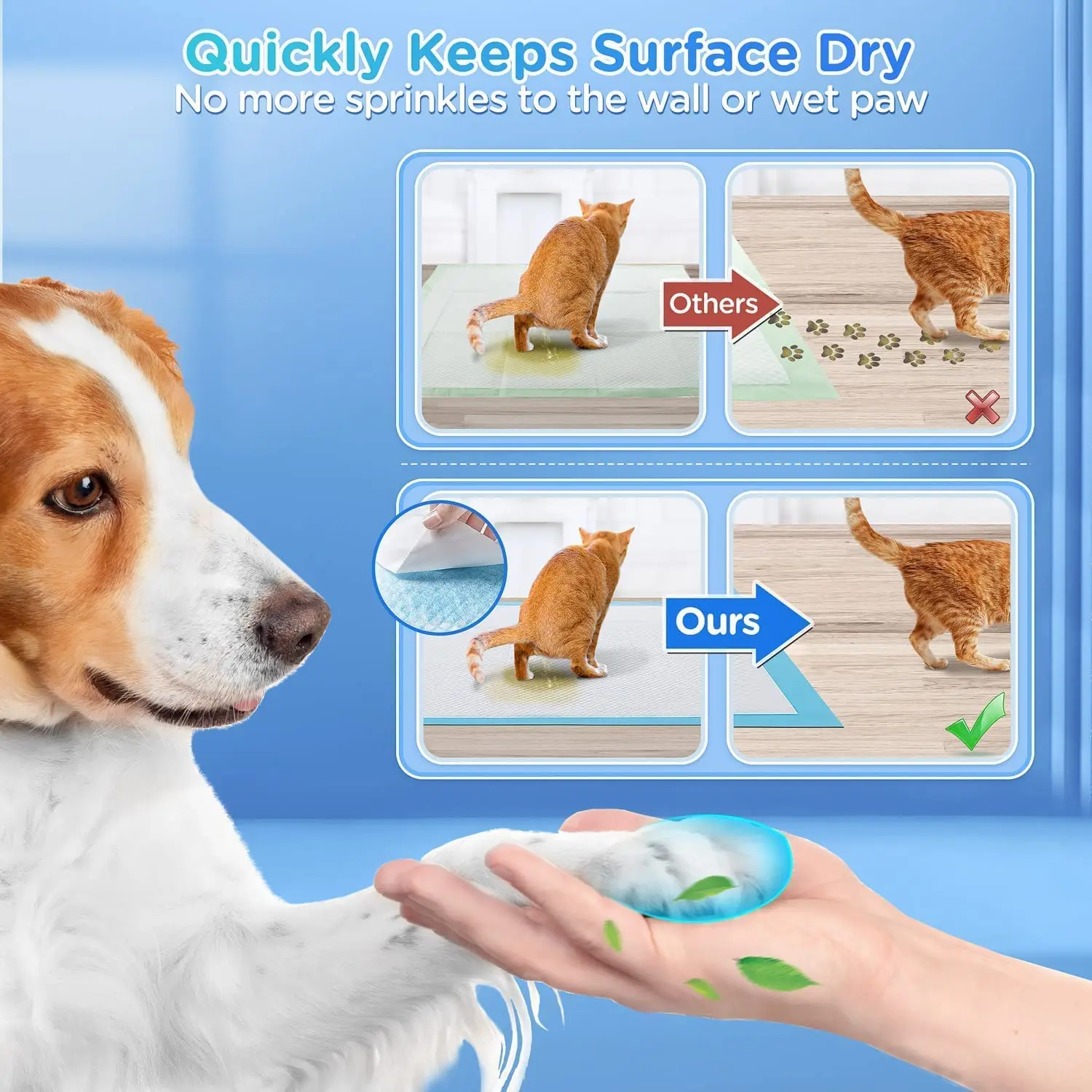 super absorbent high quality puppy underpad disposable pet training mats pet urine pads dog training pee pads