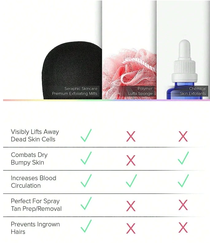 100% Viscose Deep Cleaning Skin Moroccan Kessa Exfoliating Mitts Body Scrub Glove For Home And Hotel Use