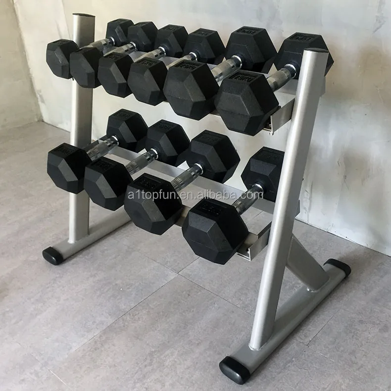Wholesale Gym Equipment Rubber Hex Dumbells Weights Set 20kg 50kg Men Unisex 20kg Dumbbell Set