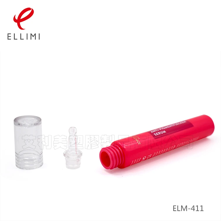 19mm Glass Dropper Cap Tube Eye Cream Aloe Vera Gel Packaging PE Soft Tube 10-25ml Skincare Container Durable High Gloss Finish
