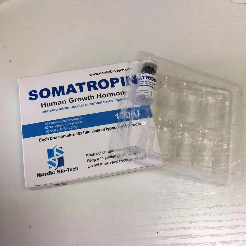 Bodybuilding Human Growth HGH Hormone Paper Vial Boxes With Plastic Trays  For 2ml 3ml vials