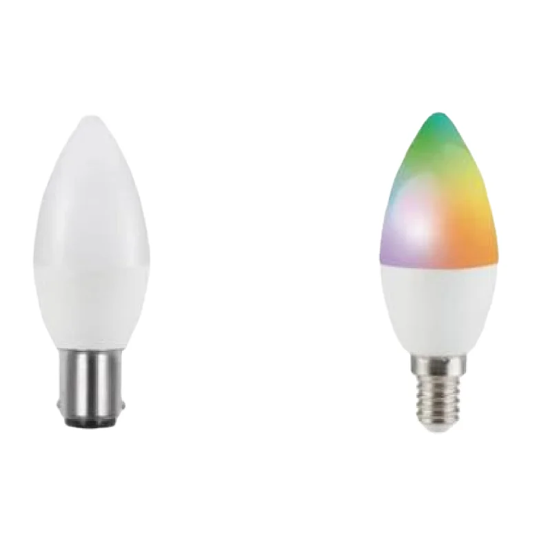 Factory Directly Supplied C37 5W with RGB CCT Tuya APP LED WiFi Smart Bulb Light