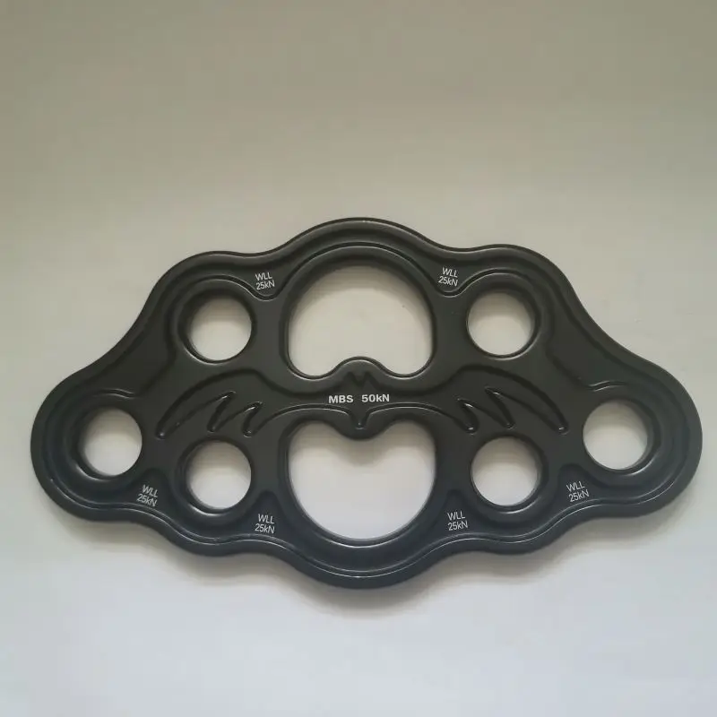 Multi Anchor Plate Paw Rigging Plate 8-hole Descender for Rescue and Outdoor Climbing