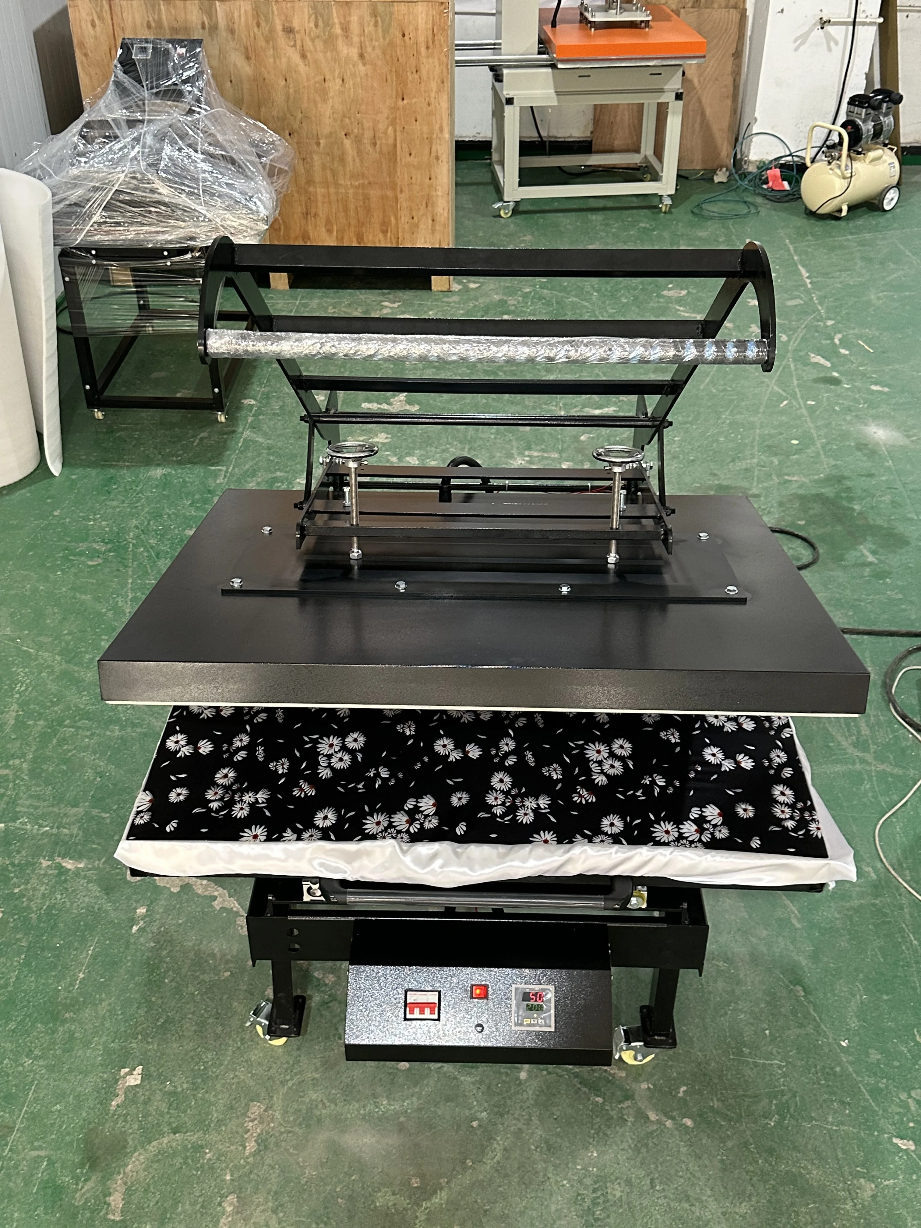Manual Multifunctional Multi function 100x120cm 100x80cm 80*100 80x100 large format heat press machine drawer type