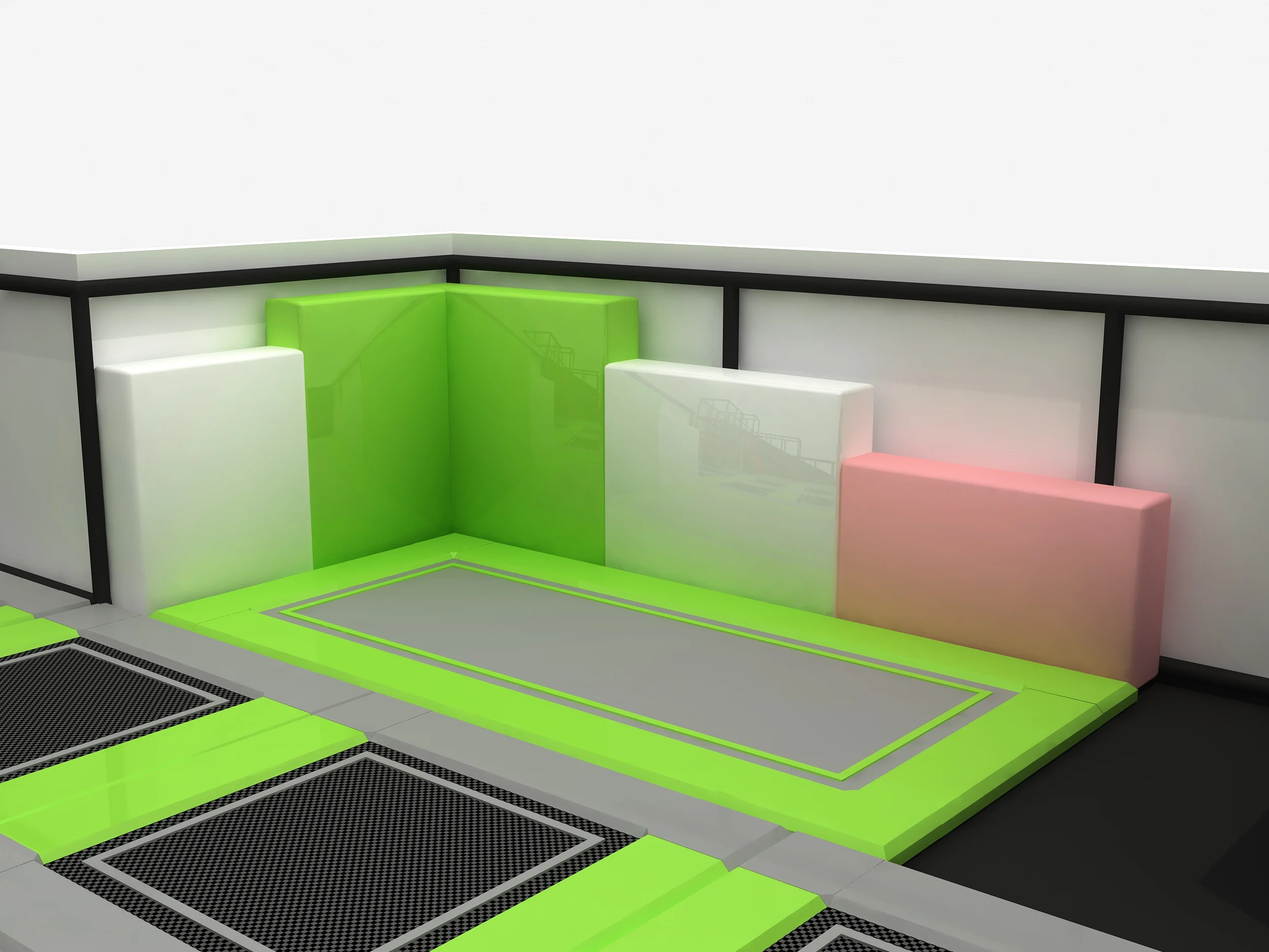 Trampoline Park with Slide and Ball Pool Indoor Playground Large Slide Soft Play Equipment