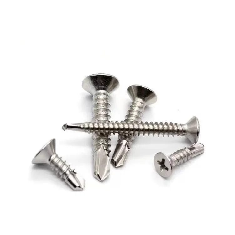 Stainless Steel Factory SS304 410 CSK Phillips Countersunk Head Self Drilling Screw