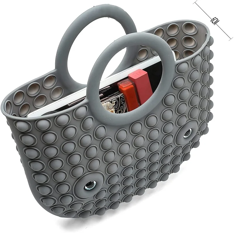 New Product Silicon Handbag Push Pop Bubble Popper Sensory Poppet Fidget Toy Bag