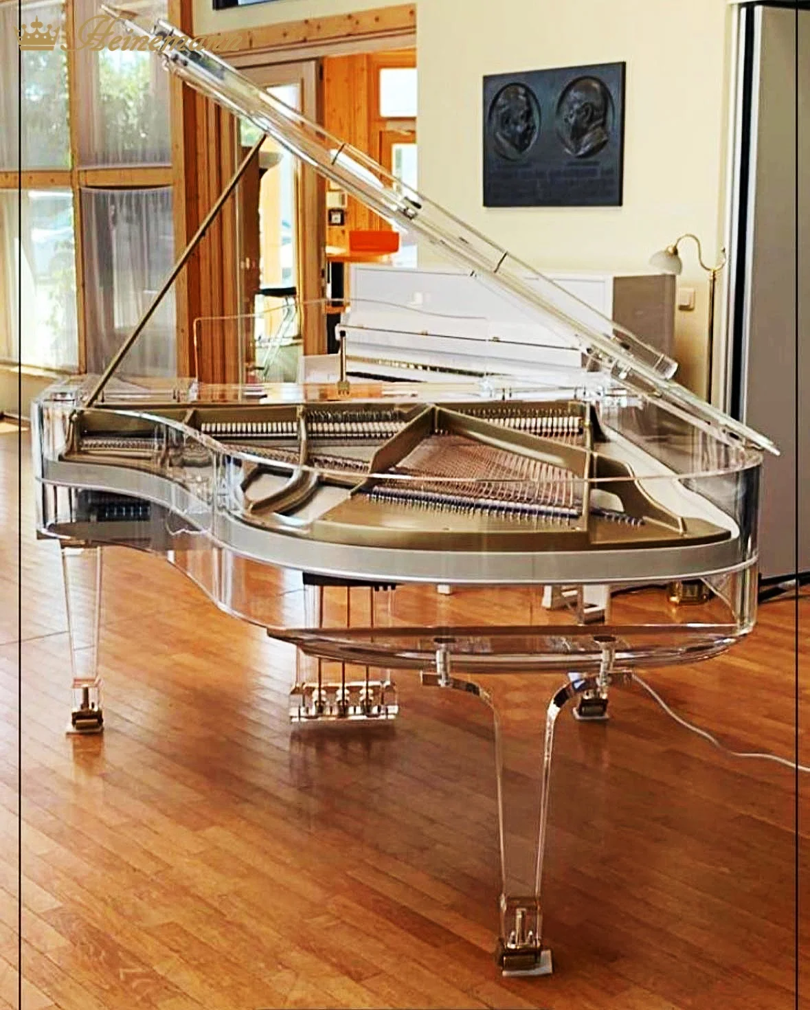 Fully Transparent Crystal Grand Piano with Modern Style for Luxury House