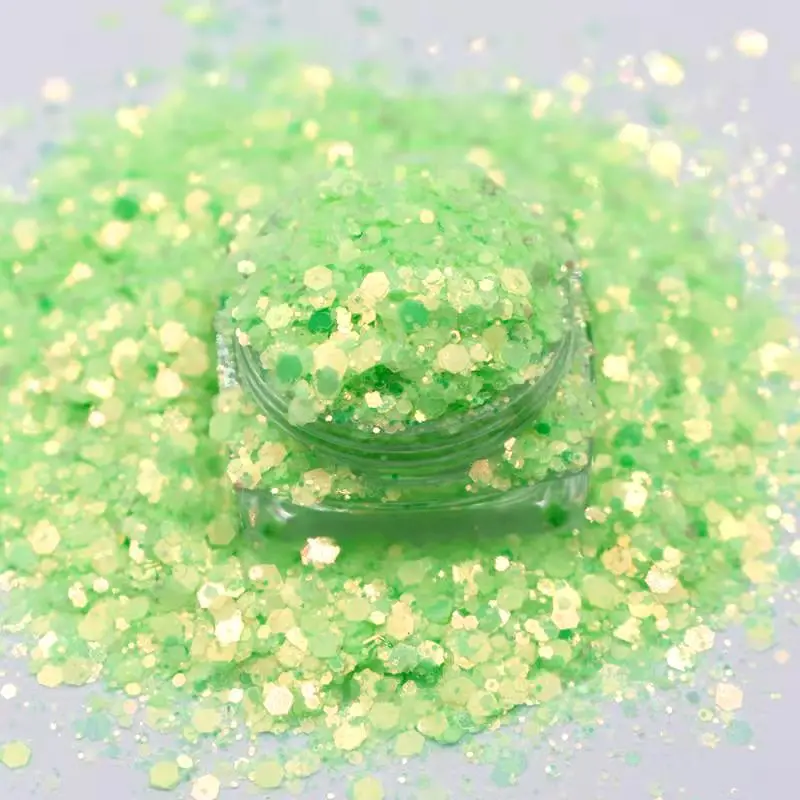 High Quality Chunky Polyester Glitter Powder Bulk Buy Clear Glitter Mix For Crafts