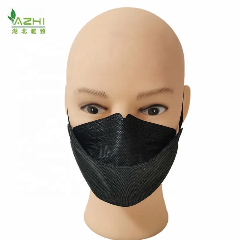 ISO /CE /BSCI PPE Face Mask KF94 Facial Masks ear loop kn94 masks Korea 4 ply black facemask non medical