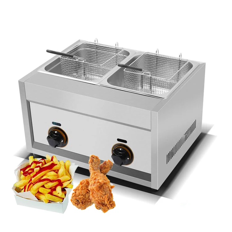 Chuangyu самые продаваемые продукты в Азии 2 корзины 2 бака газовая мощность пропан глубокая фритюрница для чипов