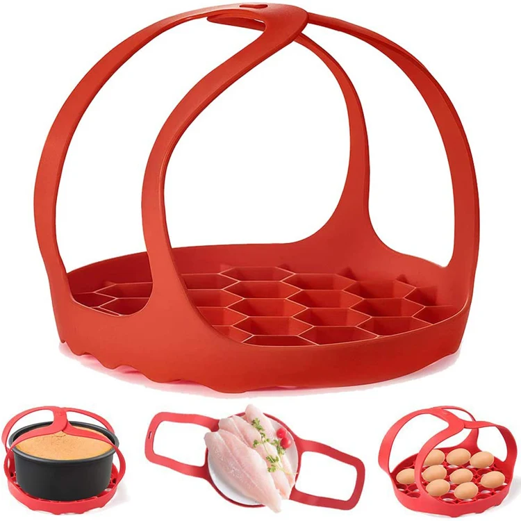 Multi-function Cooker Anti-scalding Bakeware Lifter Steamer Rack Silicone Egg Steamer