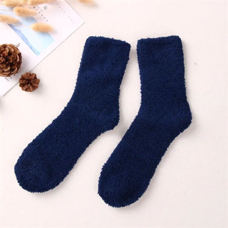 New Fashion Winter  Warm Soft Socks Thick Crew Fuzzy Fluffy Floor Socks Men