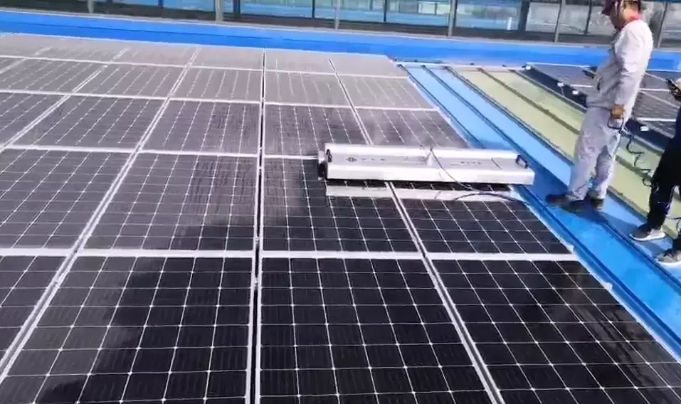 Eitai B12 Solar Cleaning System Equipment Solar Panel Cleaning Robot Automatic Cleaner