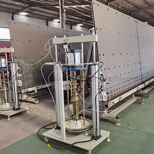 CNC Two Component Silicone Extruder Machine Double Glazing Glass Sealing Robot Insulating Glass Automatic Sealing Machine