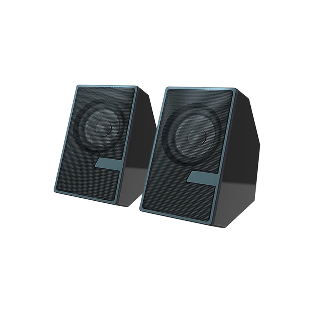 Wholesale Mini 2.0 PC AUX Desktop Professional Home Audio Hifi Sound Speaker for PC Computer With Microphone