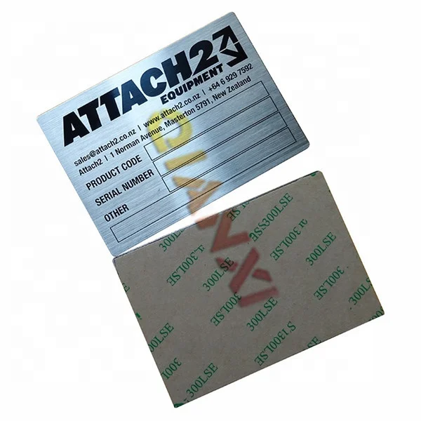 Custom printing permanent adhesive anodized aluminium sticker label