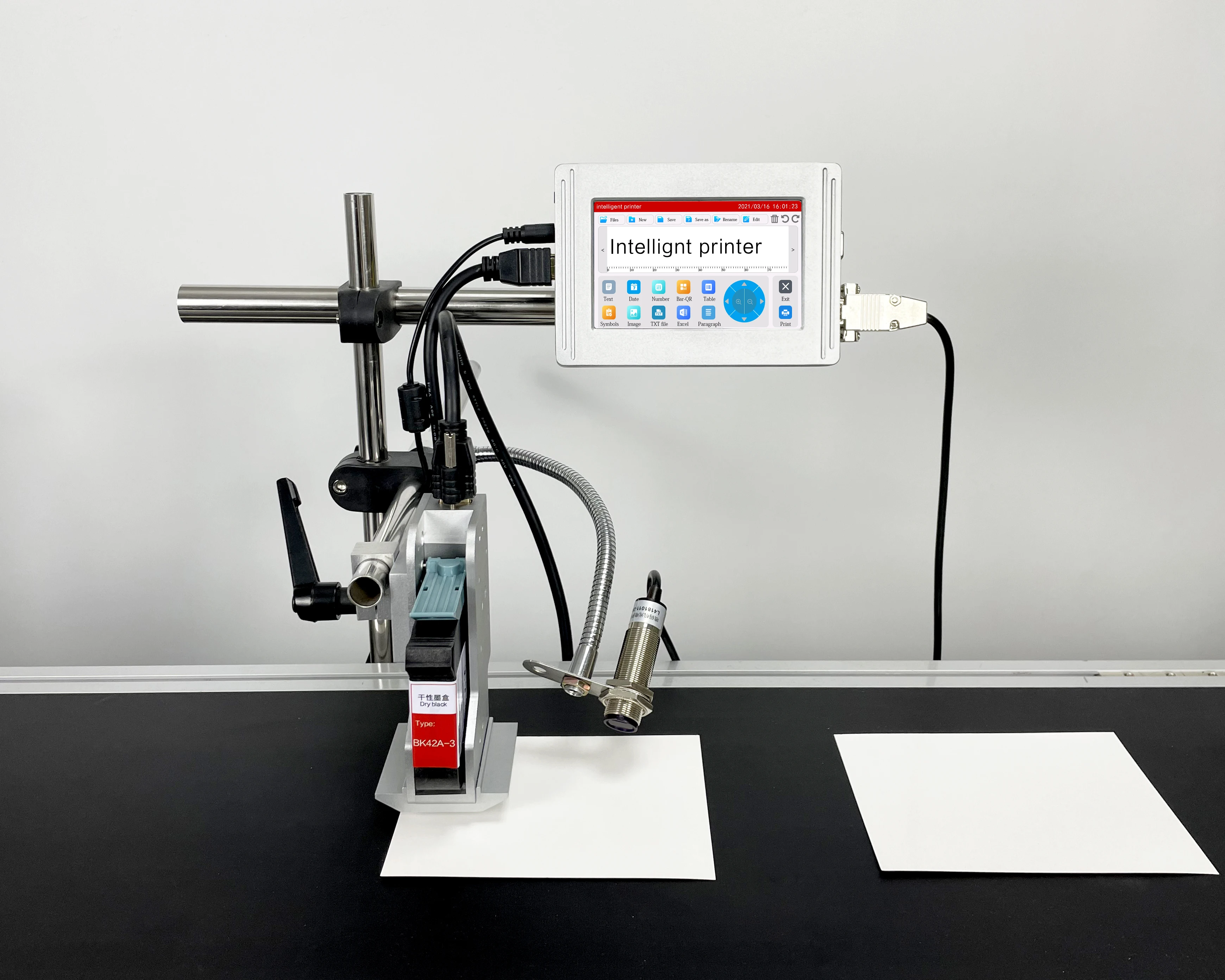 New Type Industrial Ink Inkjet Printer Date Code Logo Laser Jet Printer Screen Printer Single Color Provided