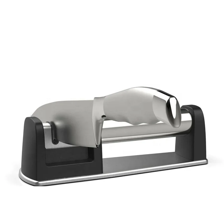 2 Stage Diamond Coated Sharpening with Ceramic Rod - Non-slip Base Sharpening Knife