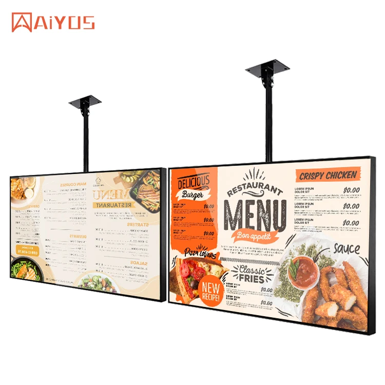 32 inch indoor slim wall mounted LCD android digital signage advertising player with Chrome and Google Play
