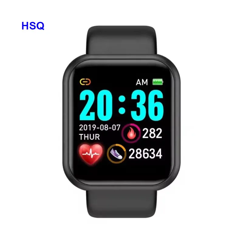 Hot Y68 D20 Smart Watch Blood Pressure Fitness Trackers Bracelet Smart Waterproof Men Women D20 Y68 Smartwatch for Android IOS