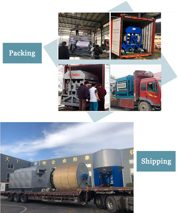 Turkey / Nanya automatic paper egg tray packaging machine factory price