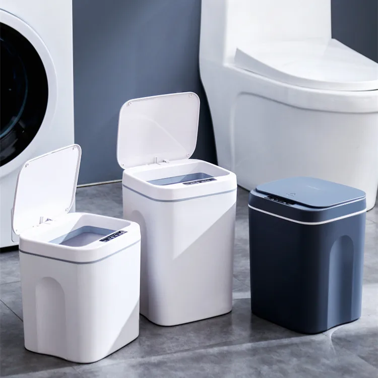 
12/14L Wholesale Touch-Free ABS kitchen automatic garbage rubbish waste bin Battery models smart sensor trash can 
