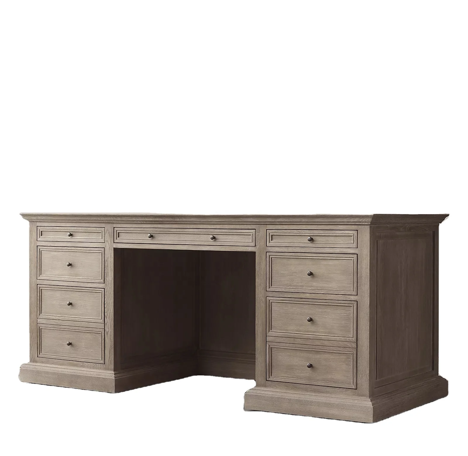 solid oak wood french italian kids corner desk