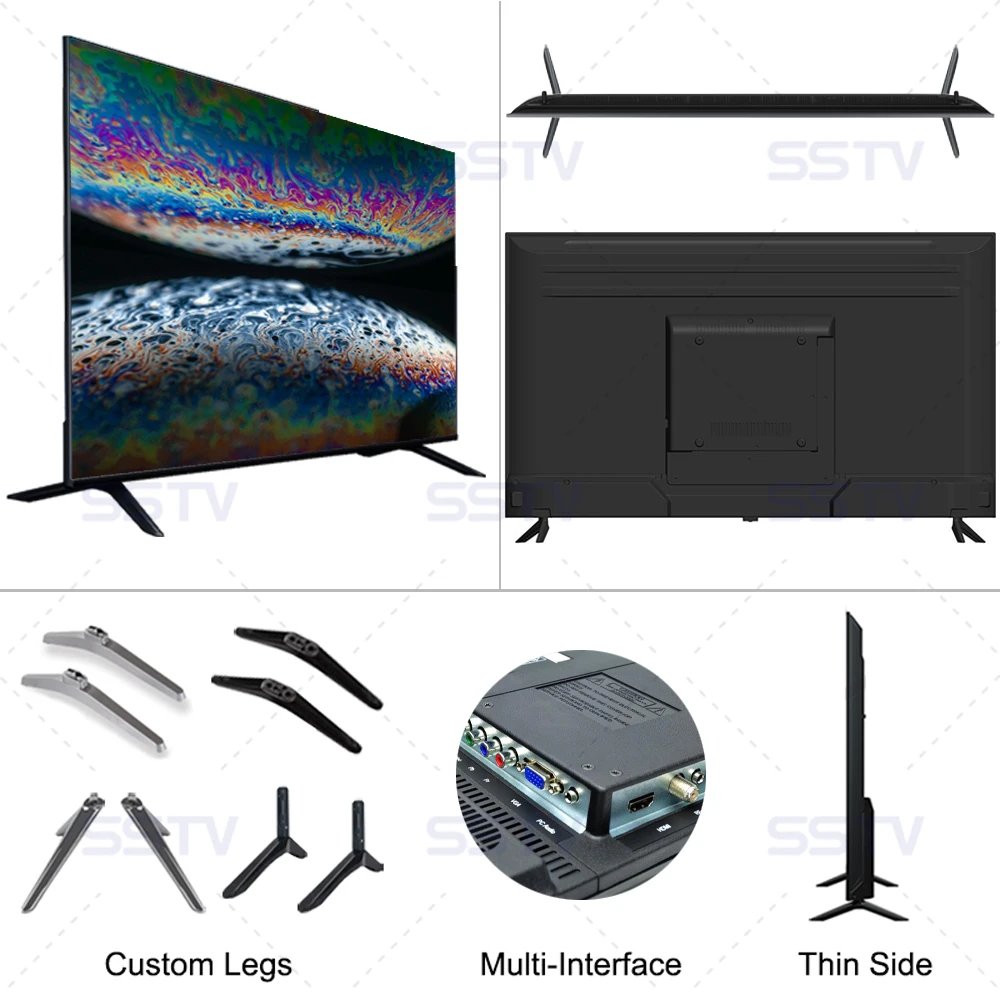 43inch Flat Screen LCD Display 4K UHD LED Tv 43 Inch Television Smart Tv