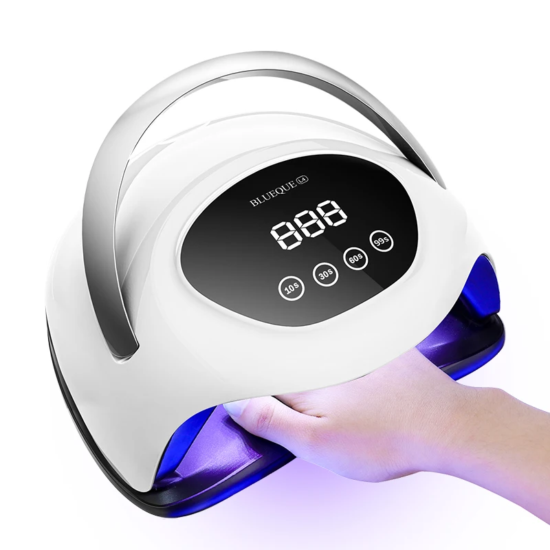 UV LED Nail Lamp Professional Nail Art Manicure Machine Gel Curing Lampe Table with 4 Timers and LCD Display for Home or Salon