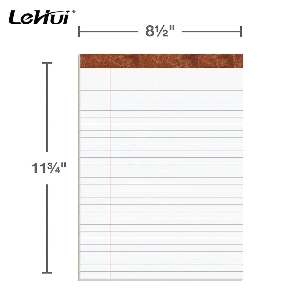 Lehuipp 8-1/2 X 11-3/4 Notes Organized & Up Smooth Perforated 50 Sheets Legal Pad Writing Pads