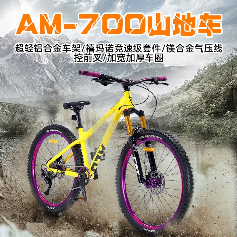 Hot sale 27.5 inch 10 speed Green shocking absorption aluminum alloy mountain bicycle with oil disc brake bike