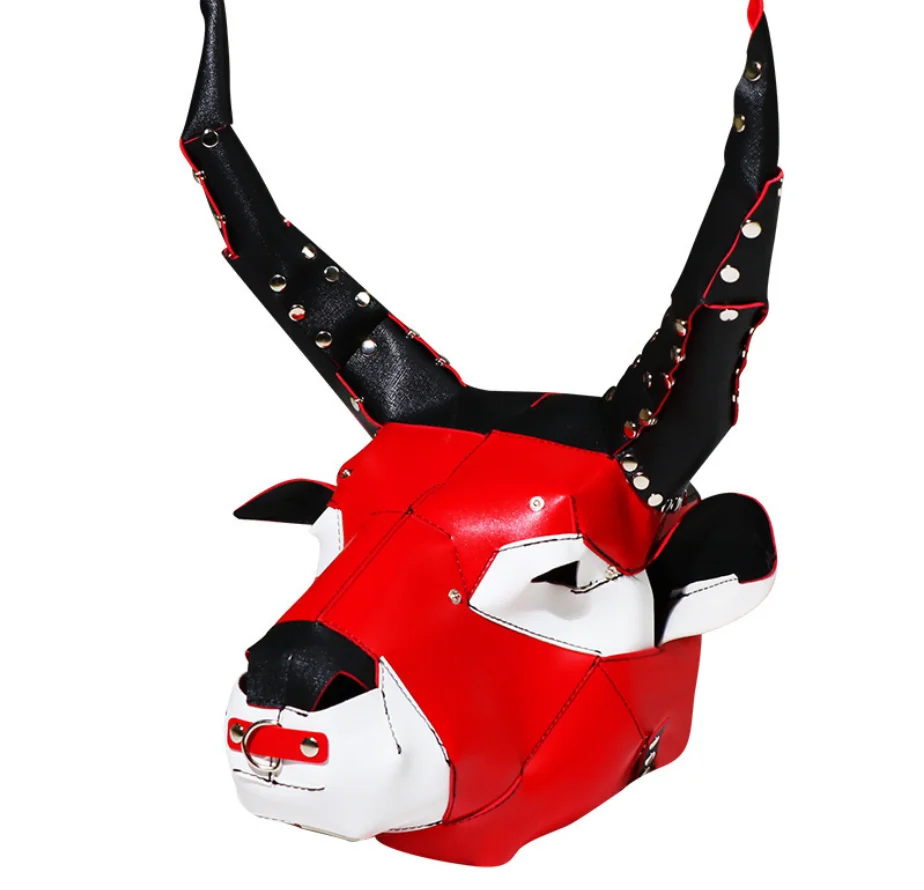 SM Bull Head Appealing Headgear Adult Sex Products Cosplay Prom Dress Up Toys