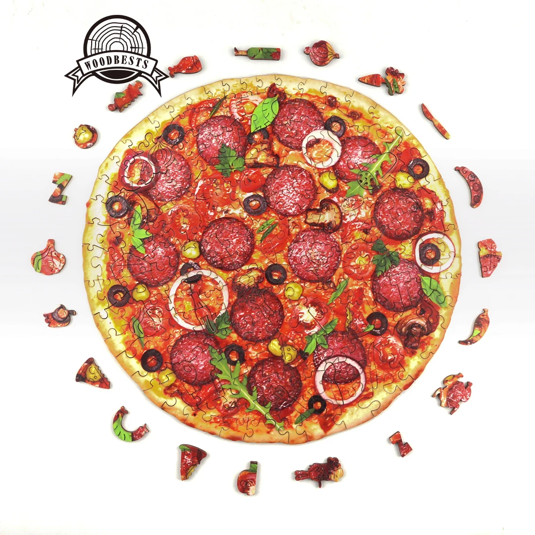 Woodbest Customized design high quality plywood jigsaw puzzles best Christmas gifts kids toys educational puzzle