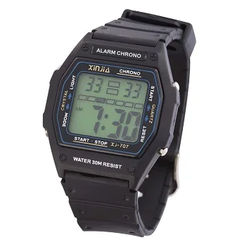 wholesale sport electronic xinjia digital wrist watch chime digital watches square for men