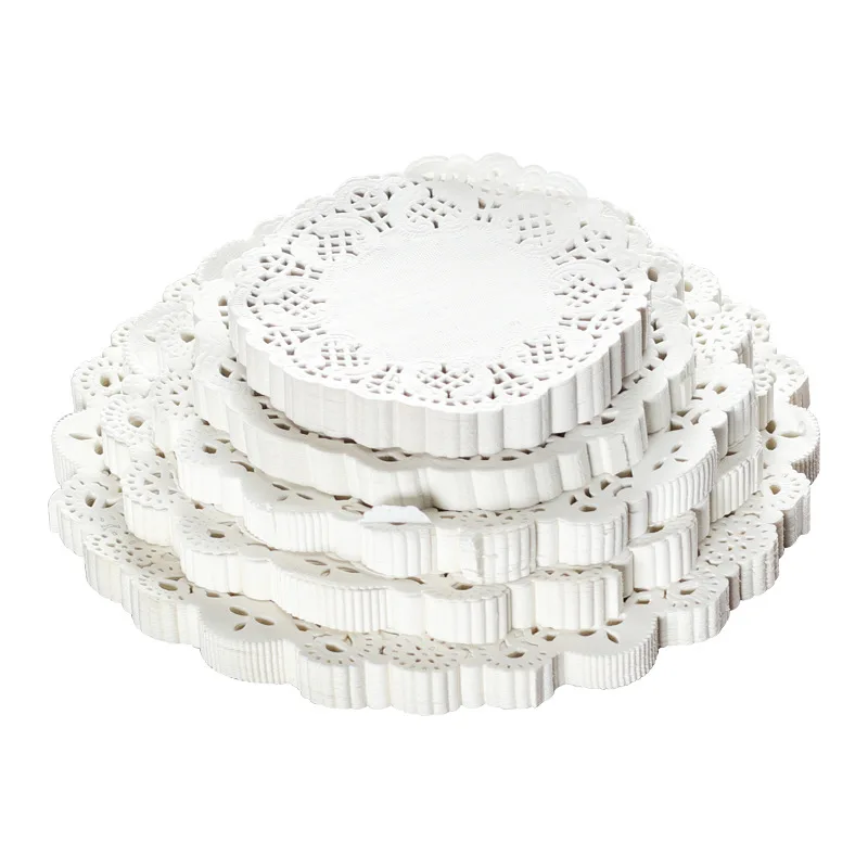 Zhejiang Xieli Wholesale Paper Mats oil-Absorbing Lace Doilies Round Disposable Baking White Cheap Paper Doilies