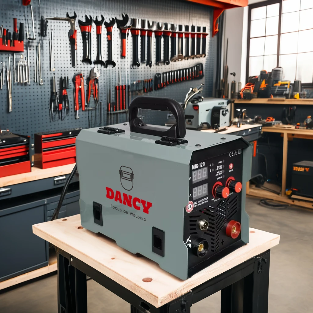 IGBT Inverter MIG120 Gasless Flux Core MIG/Stick/Lift TIG 3+1 Synergy Control 220V 110V No-Gas Welding Machine Professional