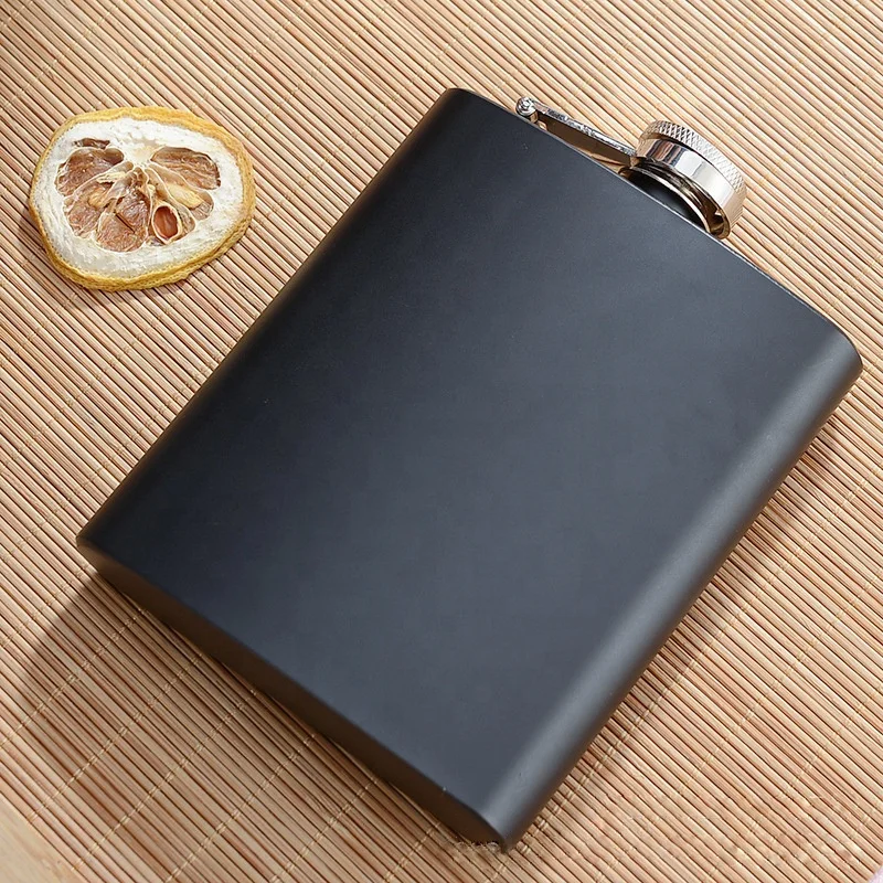 Высококачественная плоская фляжка 7 унций из нержавеющей стали, подарочный набор, портативная винная бутылка с логотипом на заказ