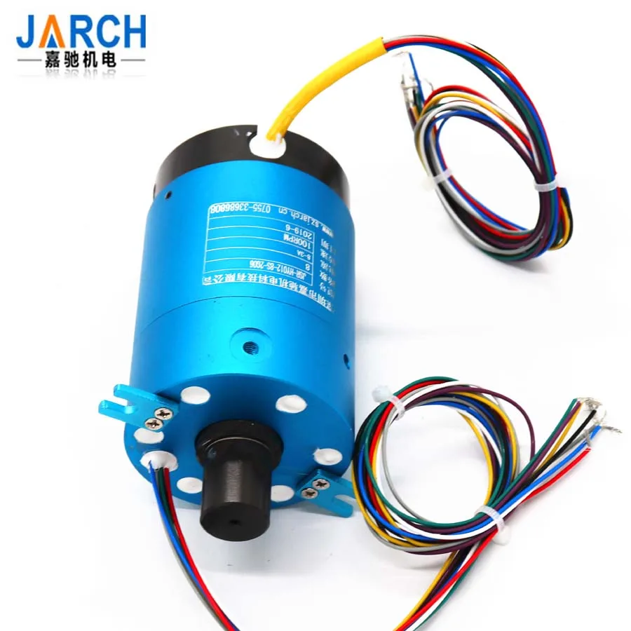 500 amp 2 band slip ring 4 pin USB3 slip ring connector hole ethernet