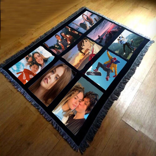 Custom logo print panel logo blanket for heat pressing