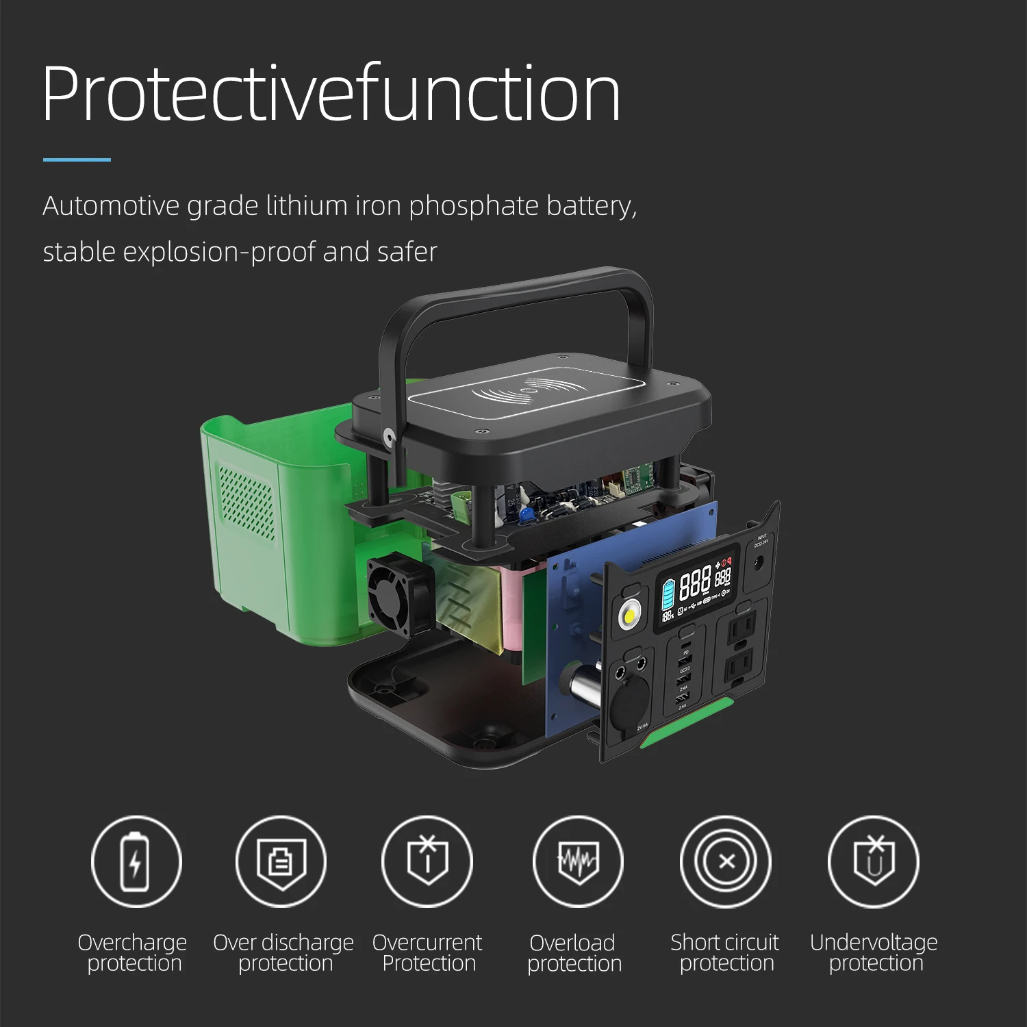 Mobile Portable 300W Outdoor Energy Storage Power Supply Camping Travel Emergency High Power 110V American Standard Power Supply