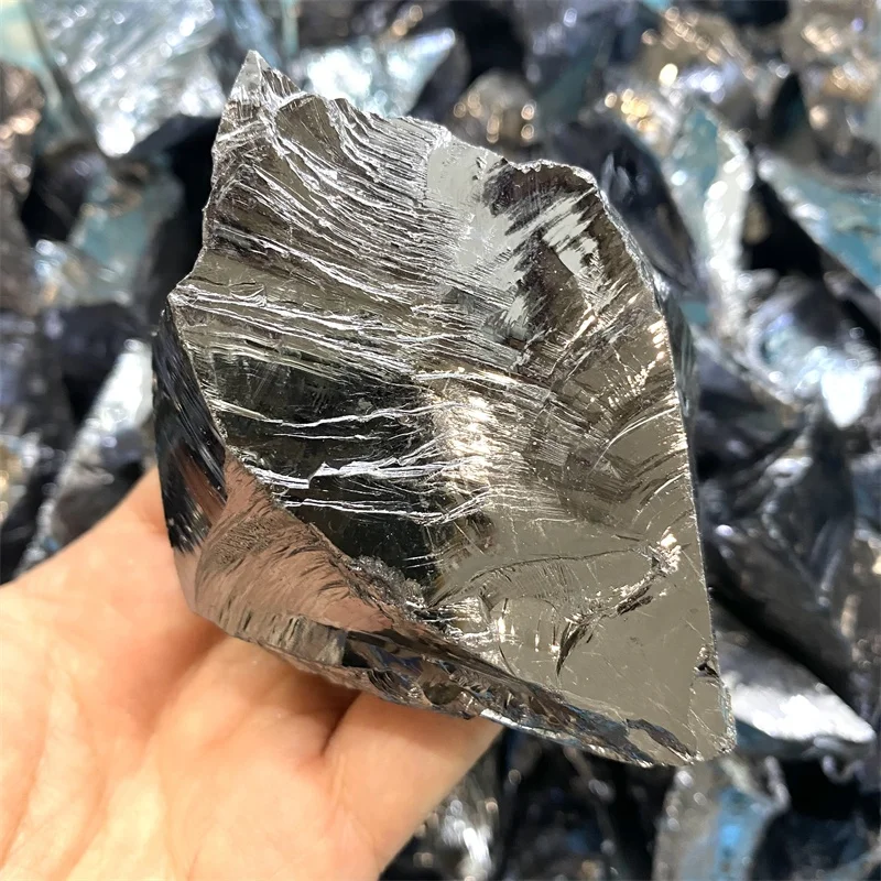 Wholesale Different Materials Natural Silver Raw Crystal Stone Terahertz Rough For Gift Collection