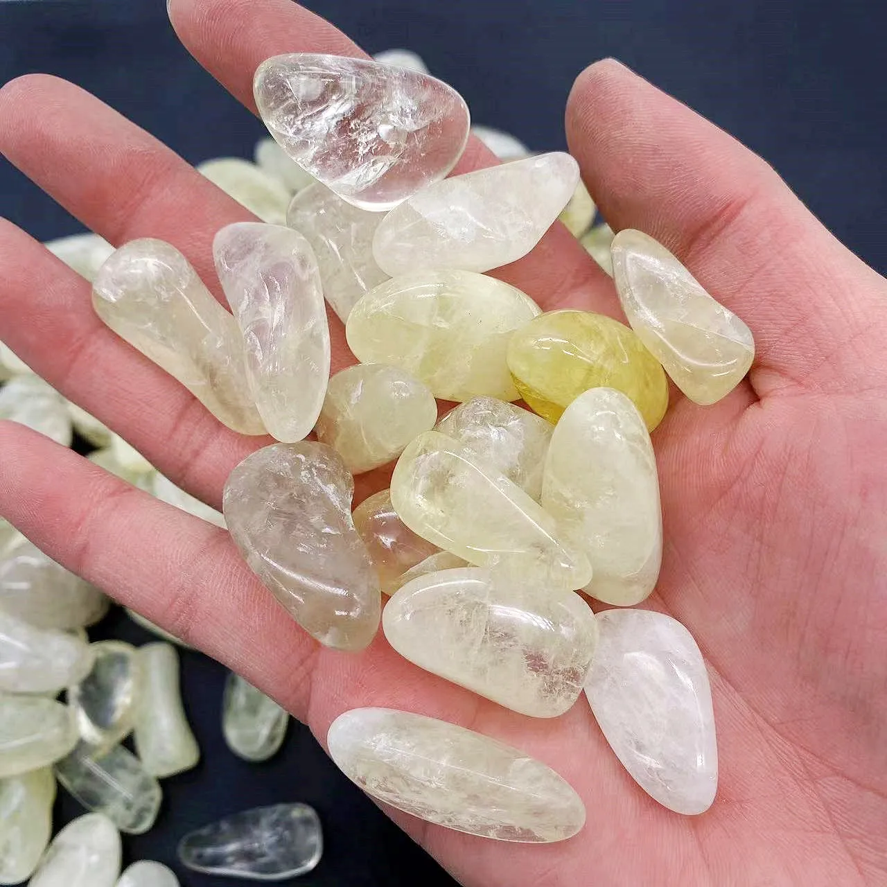 Natural Energy Yellow Crystal Healing Stone Gravel Citrine Tumbled Stone for Decorate