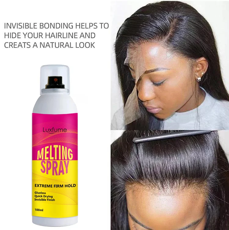 Private Label Aerosol tank Lace Melting Spray Lace Glue Formula Melt Lace Spray Glue Adhesive