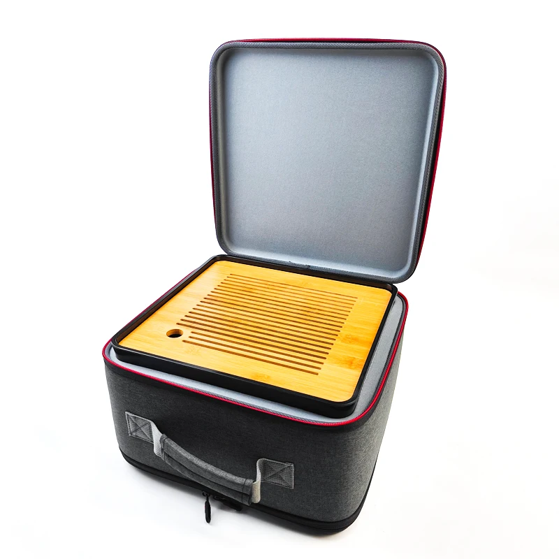 Customized Portable Portable Glass Coffee Protective Eva Case Drawstring Bag EVA Tea Case