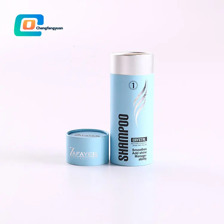 Biodegradable cosmetic packaging paper tin deodorant container skincare tubes can recycling cardboard tube for bottle
