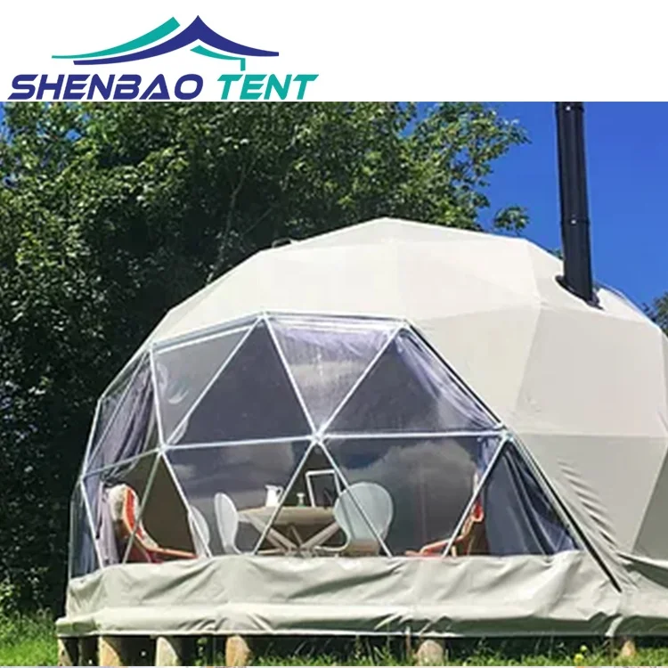 Good Quality Hotel Tent Resort Luxury PVC Waterproof Geodesic Igloo Prefabricated glamping Dome House Tent