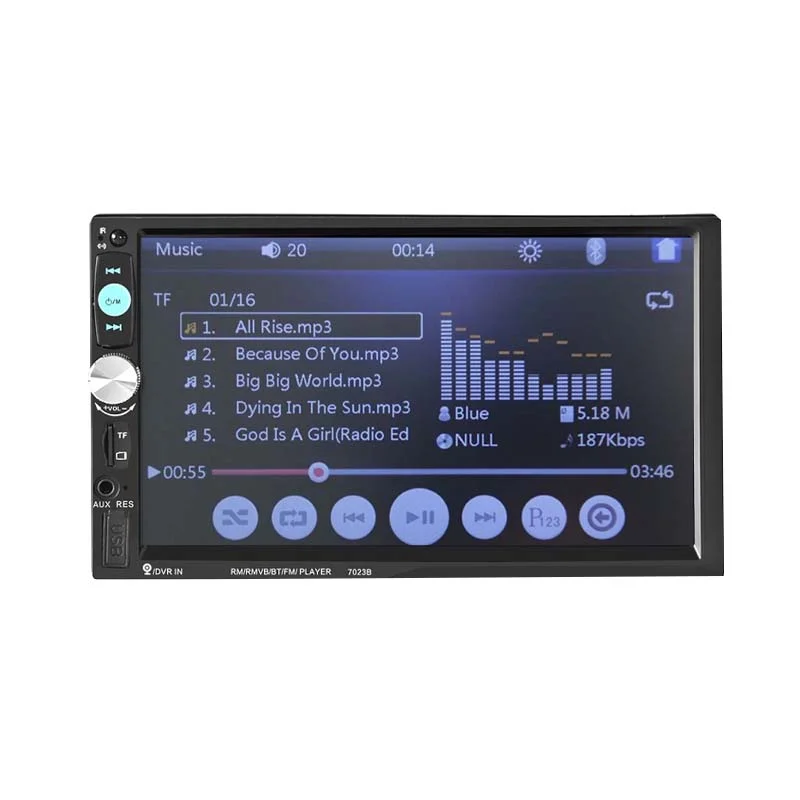 Hengmao 7023B 7 дюймов Авто Радио стерео система 2 Дина Dvd навигации Mp5 Car Play