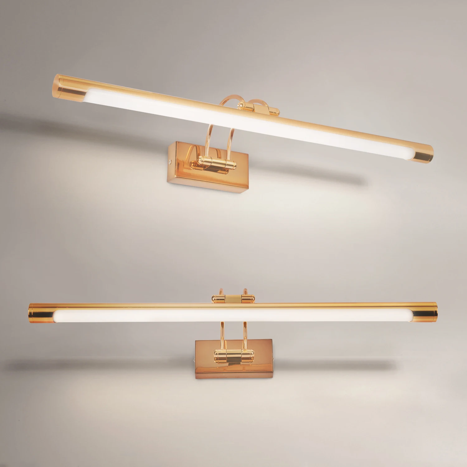 
8W 500mm golden wall lamp wholesale color gold led picture light mirror lamp hotel restaurant exhibition waterproof 